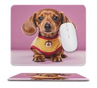 Optimisé Tapis De Bureau Adorables Teckels Imprimés 25X30Cm, Gaming Mousepad Doux Tapis De Gaming pour Claviers Bureau Les Capteurs De Jeu