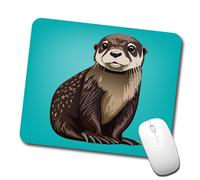 Optimisé Tapis De Souris Castor des Bancs De Mer, Mignon Animal Marin 25X30Cm, Mousepad Résistant À Usure Tapis De Gaming pour Les Capteurs De Jeu Souris Ordinateur