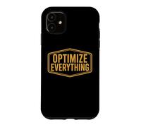 Optimiser Tout Biohacking Biohacker Entrepreneur Devis Coque pour iPhone 11