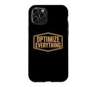 Optimiser Tout Biohacking Biohacker Entrepreneur Devis Coque pour iPhone 11 Pro