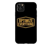Optimiser Tout Biohacking Biohacker Entrepreneur Devis Coque pour iPhone 11 Pro Max