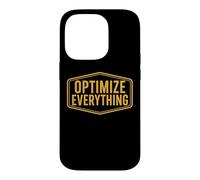 Optimiser Tout Biohacking Biohacker Entrepreneur Devis Coque pour iPhone 14 Pro