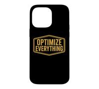 Optimiser Tout Biohacking Biohacker Entrepreneur Devis Coque pour iPhone 14 Pro Max