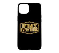 Optimiser Tout Biohacking Biohacker Entrepreneur Devis Coque pour iPhone 15 Plus