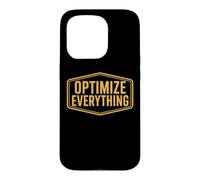 Optimiser Tout Biohacking Biohacker Entrepreneur Devis Coque pour iPhone 15 Pro