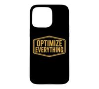 Optimiser Tout Biohacking Biohacker Entrepreneur Devis Coque pour iPhone 15 Pro Max