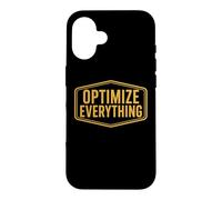 Optimiser Tout Biohacking Biohacker Entrepreneur Devis Coque pour iPhone 16