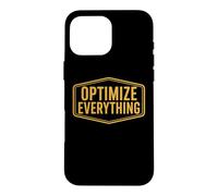 Optimiser Tout Biohacking Biohacker Entrepreneur Devis Coque pour iPhone 16 Pro Max