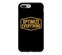 Optimiser Tout Biohacking Biohacker Entrepreneur Devis Coque pour iPhone 7 Plus/8 Plus