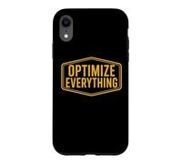Optimiser Tout Biohacking Biohacker Entrepreneur Devis Coque pour iPhone XR