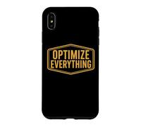 Optimiser Tout Biohacking Biohacker Entrepreneur Devis Coque pour iPhone XS Max