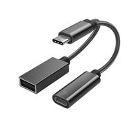 Optimisez le potentiel de votre appareil grâce à notre adaptateur USB Type-C vers USB-A 2-en-1 de pointe, offrant une charge rapide PD de 60 W et