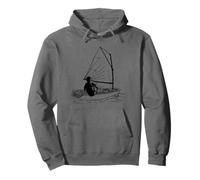 Optimiste Bateau Graphique De Voile Sweat à Capuche