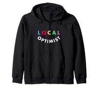 Optimiste Sourire Local Amusant Positivité Motivateur Sweat à Capuche