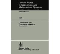 Optimization And Operations Research