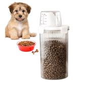 Optimized foodTracking: The high-clarity material ensures effortless visibility of the remaining pet foodsupply, preventing underfeeding or overstocking, and enabling easy foodlevel tracking