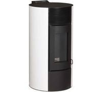 Poêle à granulés et pellets Optimo Poêle à granulés rond étanche CRISTO blanc 9kW
