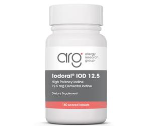 Optimox, Iodoral 12,5mg, avec Iode et Iodure de Potassium, Dépôt, 180 Comprimés végétaliens, Testé en Laboratoire, Végétarien, Sans Gluten, Sans Soja, Sans OGM