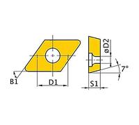 Optimum - 5 plaques de coupe DNMG150408