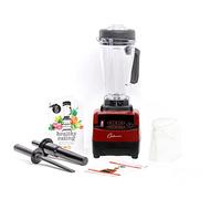 Optimum 9200A (2ème Gen) Vortex Blender de haute performance, 2611 watts, 3CV, Récipient de 2L avec bloc de 6 lames, domestique et commercial (Rouge)