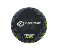Optimum Ballon de football de rue - Noir/jaune - Mini