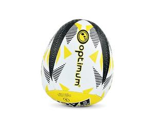 Optimum Ballon de rugby rebondissant en solo - Équilibré, réactif, manipulation et coups de pied précis - Ballon de rugby rebondissant pour entraînement professionnel - 2 plis, 410 g (taille 5)