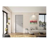OPTIMUM Bloc Porte ajustable décor chêne gris clair BILBAO - 204 x 83 cm Gauche