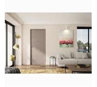 OPTIMUM Bloc Porte ajustable décor chêne taupe VERONE - 204 x 83 cm Droit