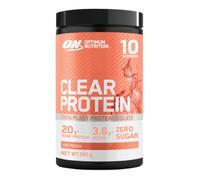 Optimum Nutrition Clear Protein 100% Isolat de Protéine Végétale, Goût Pêche Juteuse, 280g, 10 Doses