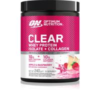 Optimum Nutrition Clear Protein Whey Protein Isolate + Collagen protéine de petit-lait au collagène saveur Apple Raspberry 240 g