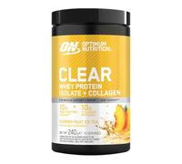 Optimum Nutrition Clear Whey + Collagène – Thé glacé Fruits d'été – 240 g, 10 portions