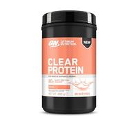 Optimum Nutrition Clear Whey Isolate, 20 g d’Isolat de Protéines Whey, Pêche, Zéro Sucre, les Protéines Contribuent à la Croissance Musculaire, 480 g, 20 Portions