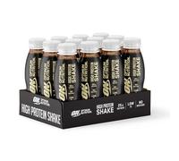 Optimum Nutrition Cocktails riches en protéines - Boisson prête à boire sans sucre ajoutée, faible en gras, pour hommes et femmes, pour la consommation après l'entraînement, chocolat, 12 x 330 ml