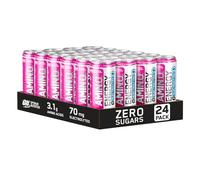 Optimum Nutrition Essential Amino Energy + électrolytes, boisson énergétique EAA prête à boire sans sucre avec électrolytes et caféine, complément d'entraînement pour homme et femme, limonade rose, 24