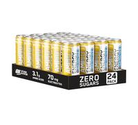 Optimum Nutrition Essential Amino Energy + Electrolytes, boisson énergétique EAA sans sucre, prête à boire, avec électrolytes et caféine, pré-entraînement pour hommes et femmes, Tropical, 24x250 ml