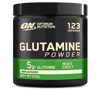 Optimum Nutrition Glutamine en poudre, Acide aminé l-Glutamine en poudre, complément alimentaire pour shake Post et Pre Workout, non aromatisé, 123 portions, 630 g