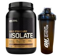 Optimum Nutrition Gold Standard 100% Whey Isolate Protéines de lactosérum en Poudre avec BCAA Goût Chocolat 930g 31 portions + Shaker