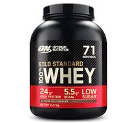 Optimum Nutrition Gold Standard 100% Whey, Poudre de Protéines pour Construction et Récupération Musculaire, avec Glutamine et Acides Aminés BCAA Naturels, Chocolat au Lait, 71 Portions, 2,27 kg
