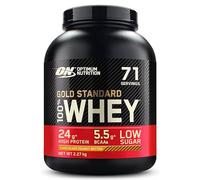Optimum Nutrition Gold Standard 100% Whey, Poudre de Protéines pour Construction et Récupération Musculaire, avec Glutamine et Acides Aminés BCAA Naturels, Chocolat et Cacahuète, 71 Portions, 2,27 kg