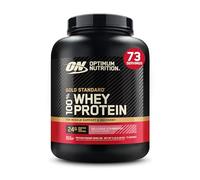 Optimum Nutrition Gold Standard 100% Whey, Poudre de Protéines pour la Construction et la Récupération Musculaire, avec Glutamine et Acides Aminés BCAA Naturels,Fraise Délicieuse, 76 Portions, 2.28 kg