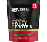 Optimum Nutrition – Protéine en poudre Gold Standard 100% Whey, Double Chocolat Riche 465g, 15 doses