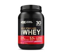 Optimum Nutrition Gold Standard 100% Whey Protein, saveur chocolat blanc framboise, 900 g (30 portions)