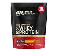 Optimum Nutrition Gold Standard 100% Whey Protéine en Poudre, 480 g | Chocolate Peanut Butter, 15 Portions, 24g de Protéines,BCAA, Soutient la Croissance et la Récupération Musculaires