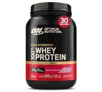 Optimum Nutrition Gold Standard 100% Whey Protéine en Poudre, 900 g | White Chocolate Raspberry, 30 Portions, 24g de Protéines,BCAA,Soutient la Croissance et la Récupération Musculaires