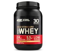 Optimum Nutrition Gold Standard 100% Whey, Protéine en Poudre, Goût Crème à la Vanille Française, 900g, 30 Doses
