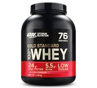 Optimum Nutrition Gold Standard 100% Whey, Poudre de Protéines pour la Construction et la Récupération Musculaire, avec Glutamine et Acides Aminés BCAA Naturels,Fraise Délicieuse, 76 Portions, 2.28 kg