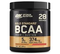 Optimum Nutrition Gold Standard BCAA en Poudre, Goût Pêche et Fruit de la Passion, 266g, 28 Doses