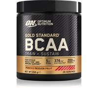 Optimum Nutrition Gold Standard BCAA en Poudre, Goût Pêche et Fruit de la Passion, 266g, 28 Doses
