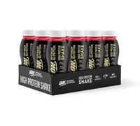 Optimum Nutrition High Protein Lot de 12 bouteilles de shake saveur fraise - 6000 ml