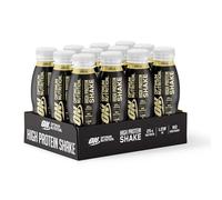 Optimum Nutrition High Protein Shake Bottles, Boisson saine prête à boire, sans sucres ajoutés, à faible teneur en matières grasses, goûter sportif pour hommes et femmes, goût vanille, 10x330ml